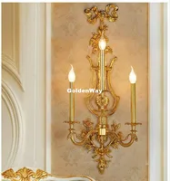 French Wall Lamp Classical Candle Luxurious Wall Lamp Hotel Villa Bedroom Deco W36cm H90cm Wall Sconces Luminaria Bedroom Light