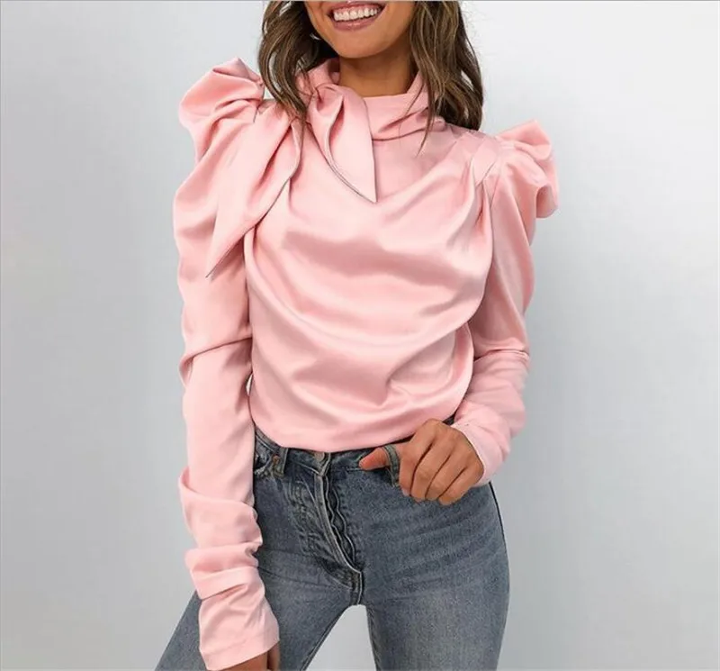 Женские Осенние футболки для уличной носки лоскутный дизайн бант Декор круглый