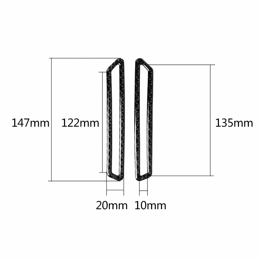 

Carbon Fiber Front Pillar Air Vent Outlet Trim Cover Sticker For Alfa Romeo Giulia 2017-2019 2018