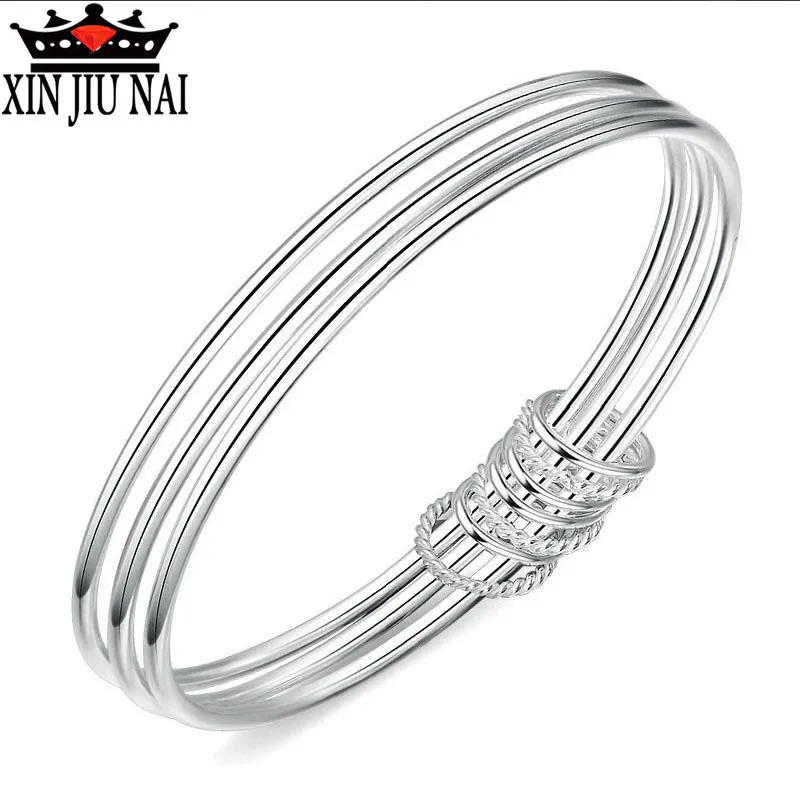 Уникальный креативный закрытый трехкольцевой браслет с гладкой поверхностью