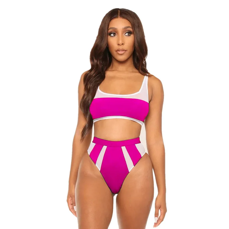 Купальный костюм в Африканском черном стиле одежда для плавания с высокой талией