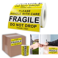 500pcs 2 5x4inch handle fragile warning stickers carefully shipping packaging wrapping thank you labels goods decoration