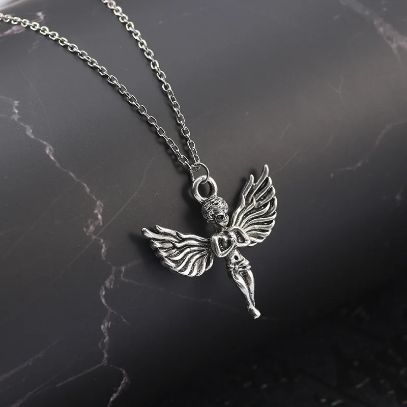 Изысканная мода ретро ювелирные изделия руки застежки Крылья ангела кулон