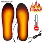 Winruochen электрические стельки с подогревом USB для теплых женщин теплые носочки для ног Зимние Стельки унисекс для занятий спортом на открытом воздухе