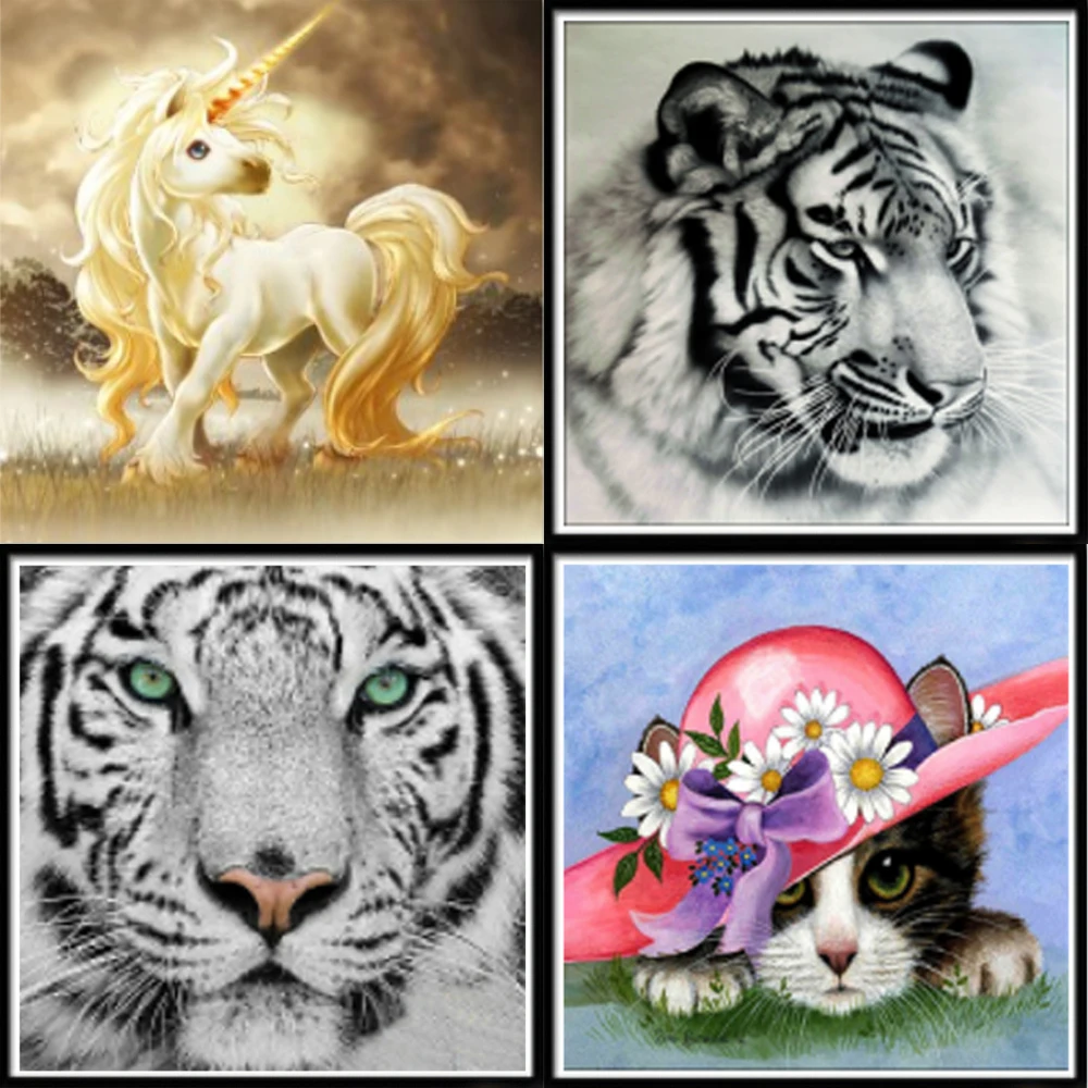 

5D DIY алмазная живопись животные мозаика имитация вышивки крестиком Мозаика домашний декор Настенная Наклейка