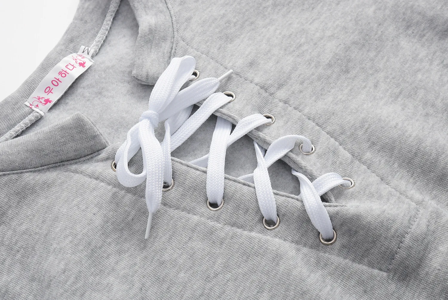 Bandage Crop Top 2022 New Design Hot Sale Hoodies Sweatshirts Women Casual Kawaii Harajuku Sweat Girls European Tops Korean