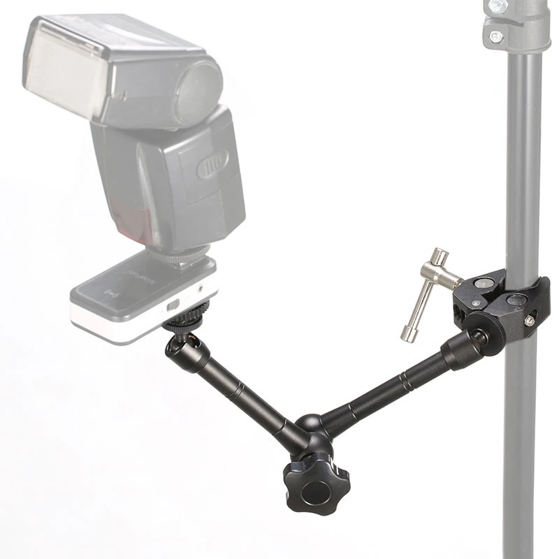 GloryStar 11 Inch Adjustable Friction Articulating Magic Arm Super Clamp for SLR LCD Monitor LED Flash Light Camera Accessories |