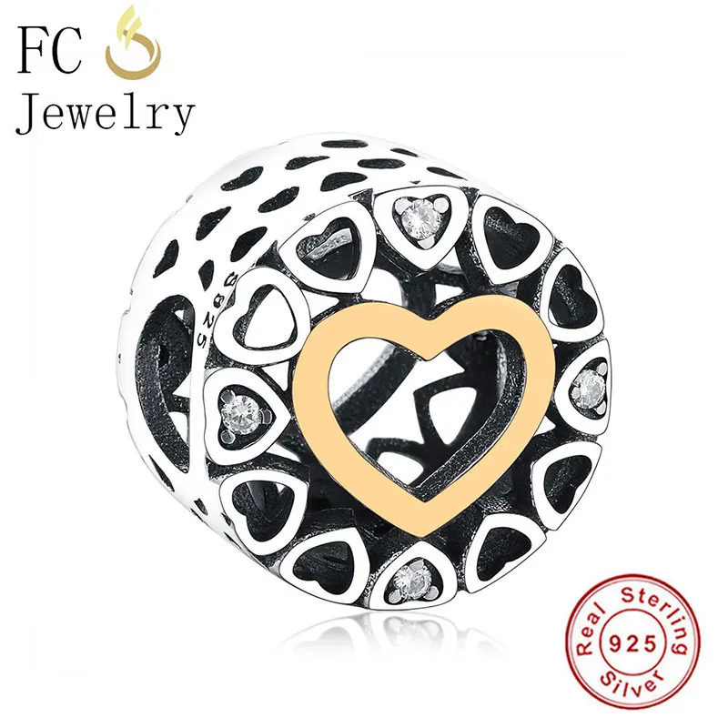 FC ювелирное изделие, браслет Pandora, 925 серебро, мультяшное животное, мини мышка, розовый цвет, эмаль, бисер, изготовление, Берлок - Цвет: FC0369