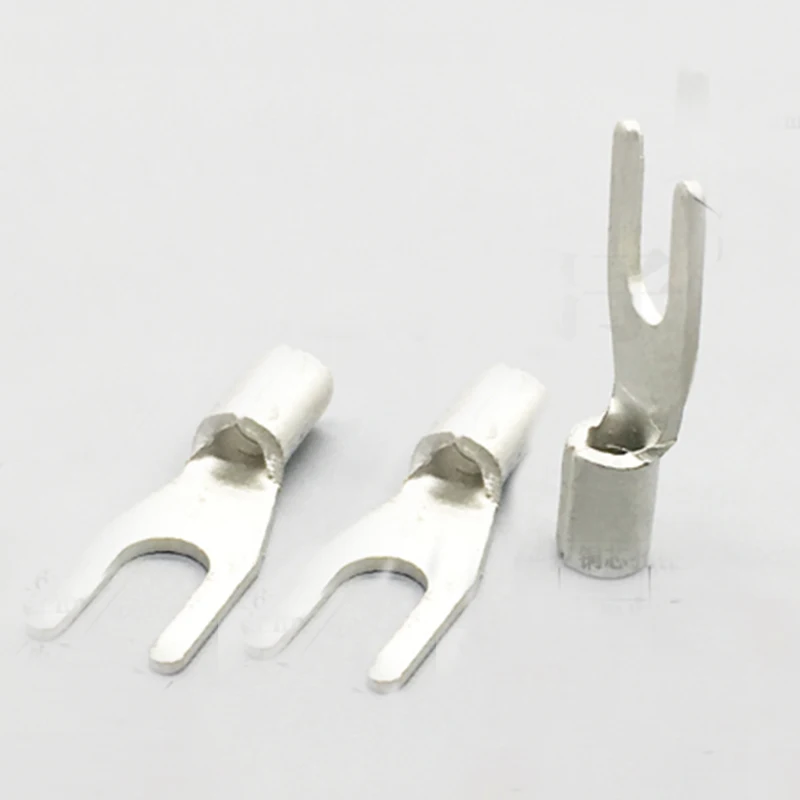 Вилочный клеммный соединитель 1000 неизолированный калибр 22-18GA 16-14GA 14-12GA 12-10GA AWG № 8 |