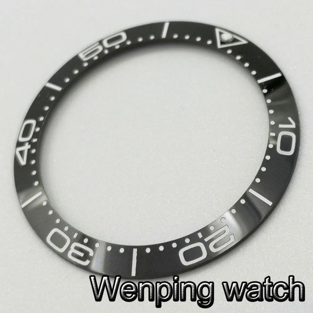 Новый высококачественный черный керамический БЕЗЕЛЬ 38 мм вставка подходит для