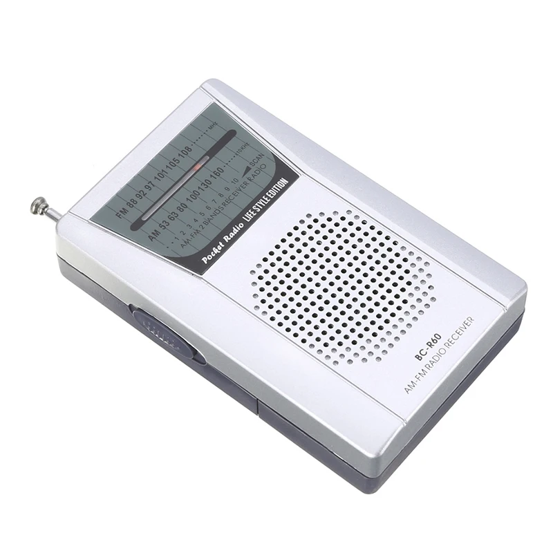 Мини портативный карманный светодиодный AM/FM телескопическая антенна радио