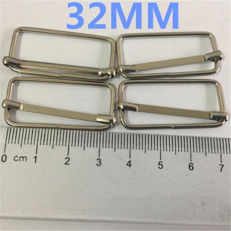 100 шт. 32 мм лента скользящая Пряжка Подтяжки Регулируемая металлическая пряжка