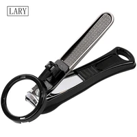 lary nail clipper with magnifying glass magnifier for poor vision stainless steel no splash nail cutter idea gift for the aged