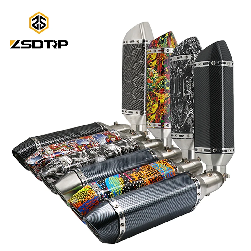 Выхлопная труба ZSDTRP для Ak Racing универсальный глушитель 36 51 мм большинства