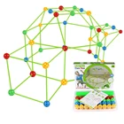 Детский строительный форт, здание, замки, туннели, палатки, набор сделай сам, 3D волшебство, культивирование, игровой домик, сборные игрушки, подарки для детей