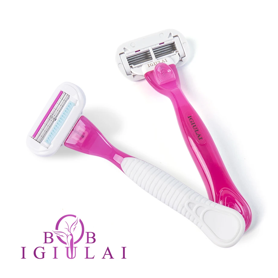 для бритья лица бритва женская лезвие бритвы триммер женский navalha GUETTA 2021 розовая