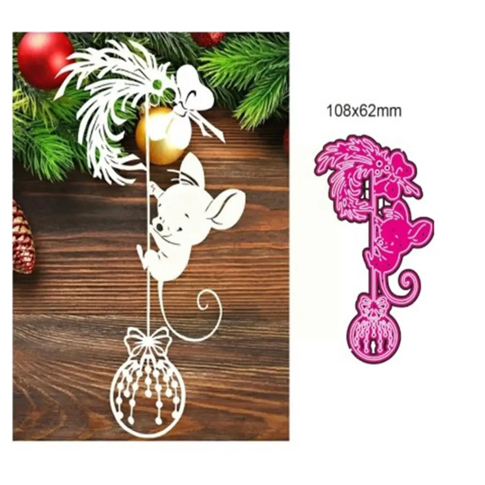 

Cute Mouse For Scrapbook Metal Cutting Dies Stencil Photo Album Card Embossing Craft Scrapbooking Paper Diy B5P9