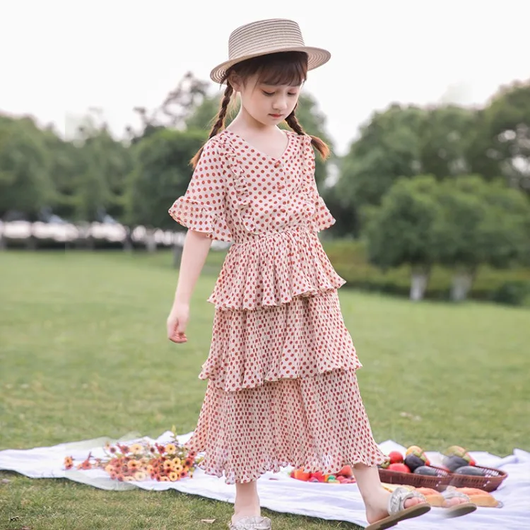 

Champagne polka dot skirt