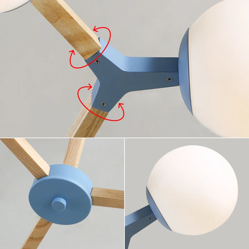 Современная Деревянная люстра в виде ветки подвесная итальянском стиле со