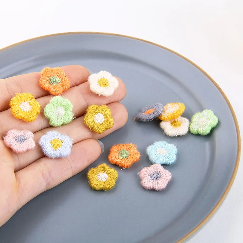 Модные модные серьги в виде цветов для девушек милые шерстяные плетеные