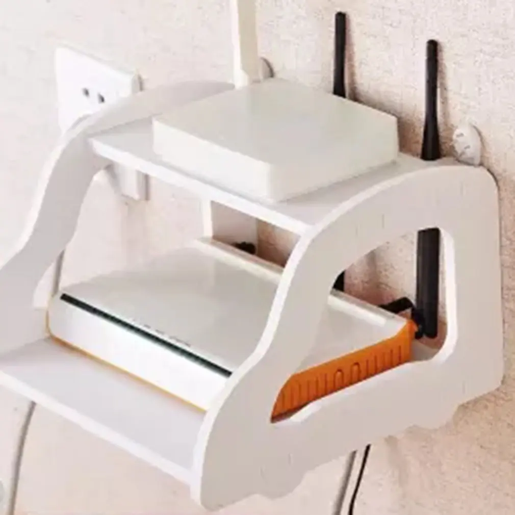 Car Type Tv Set-Top Box Storage Rack Free Punching Home Router Display Wall-Mounted Living Room | Дом и сад