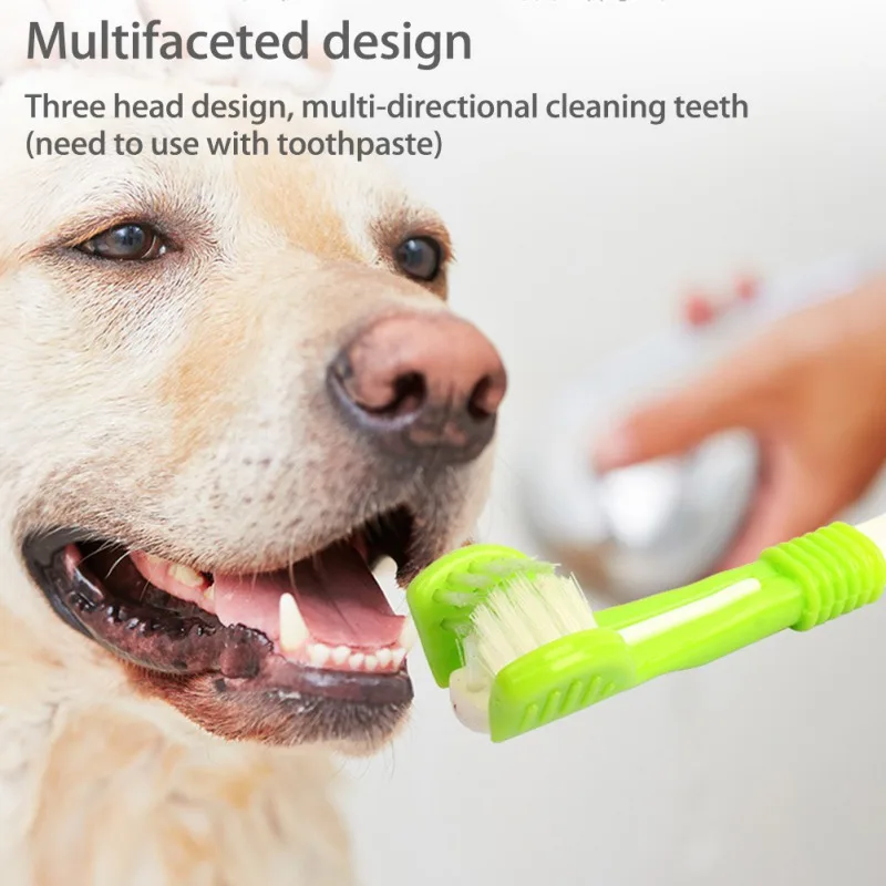 Зубная щетка для домашних питомцев уход за полостью рта Мягкая зубная собак с