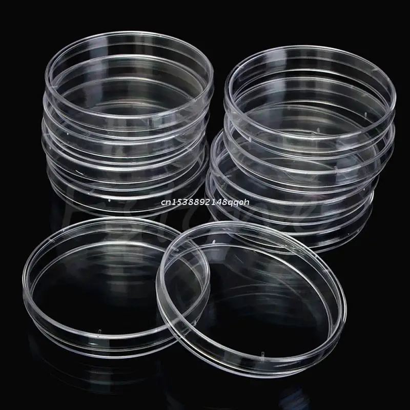 

10Pcs/Pack 90 x 15mm Plastic Petri Dishes For LB Plate Bacterial Yeast Dropship