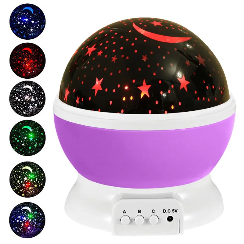 

Projector Night Light Rotating Starry Sky Night Lights Romantic Galaxy Battery USB Led Lamp for Children Kids Bedroom Gift Lamp