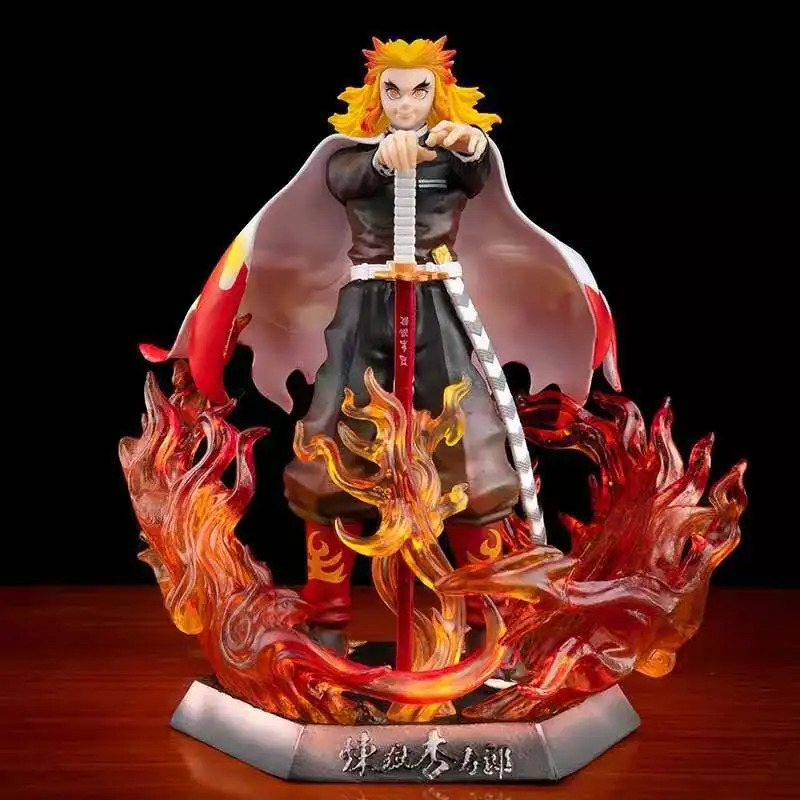 

21cm Demon Slayer Action Figure Mugen Train Rengoku Kyoujurou Anime Figure Kimetsu No Yaiba Rengoku Kyoujurou Figurine Toys