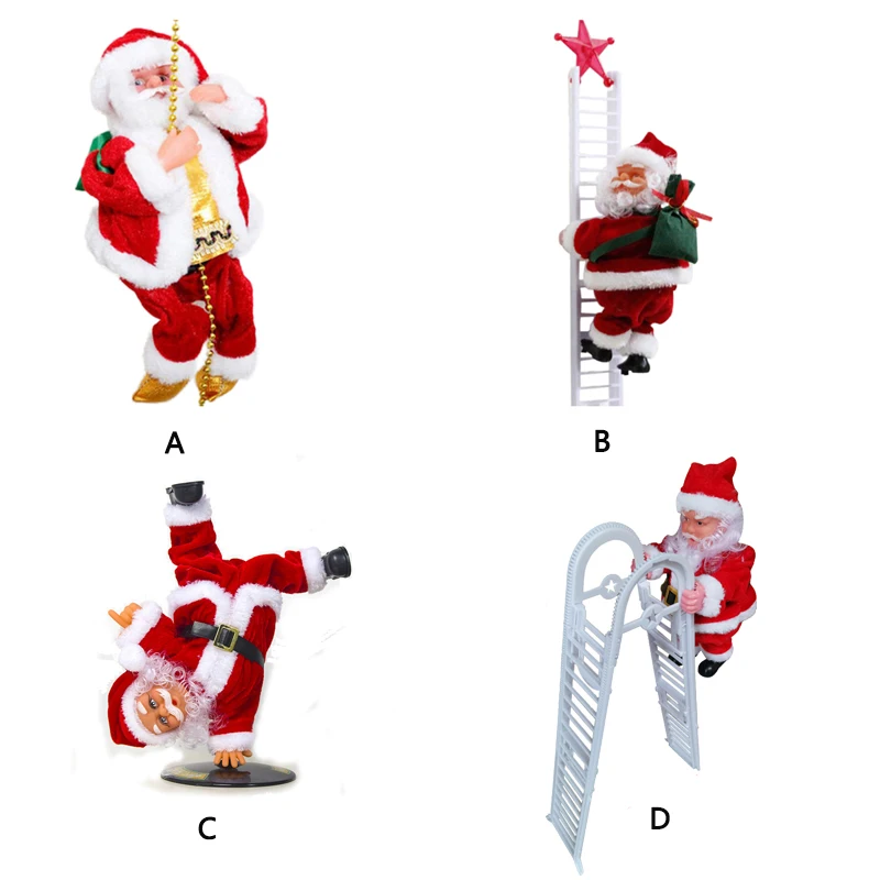 Электрическая лестница для скалолазания Рождественская Фигурка Санта Клауса