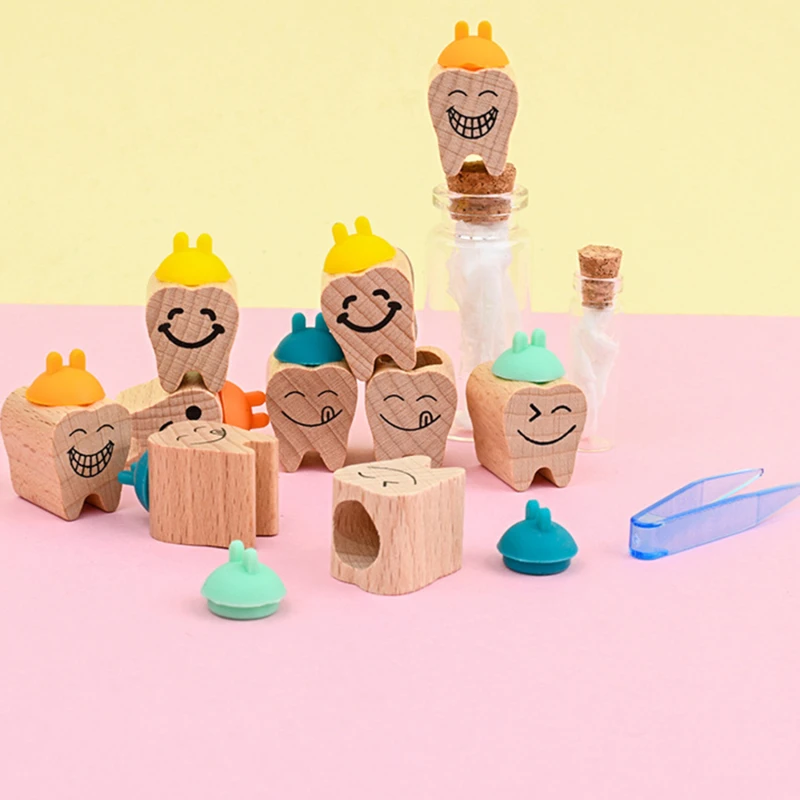 

Wooden Baby Tooth Box Milk Teeth Organizer Storage Collection Boy Girl Souvenir Case Infant Kid Cute Gifts For Children Keepsake