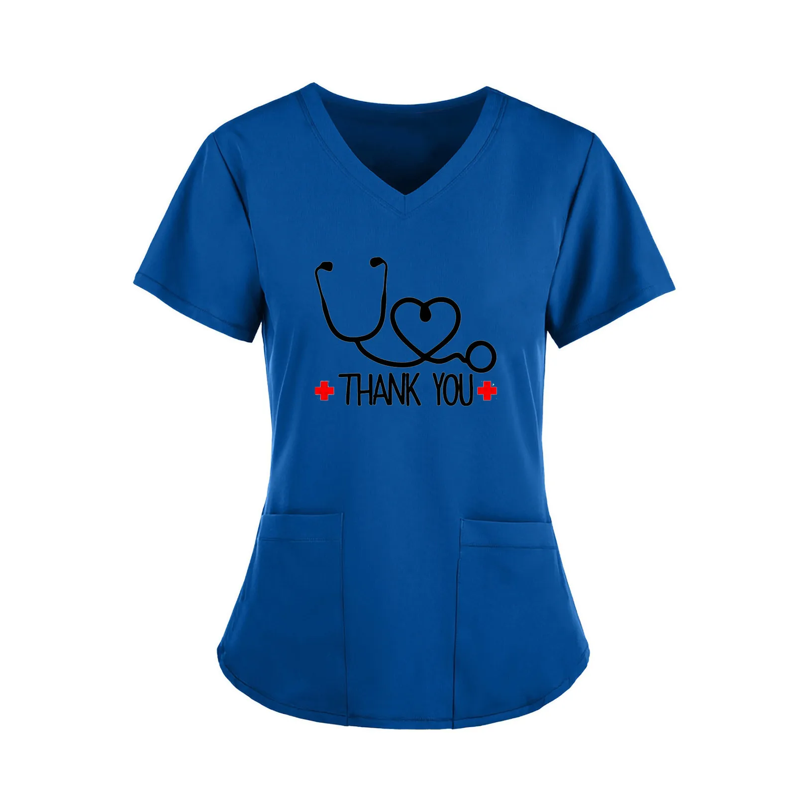 Рабочая одежда для медицинских работников женские топы с коротким рукавом и