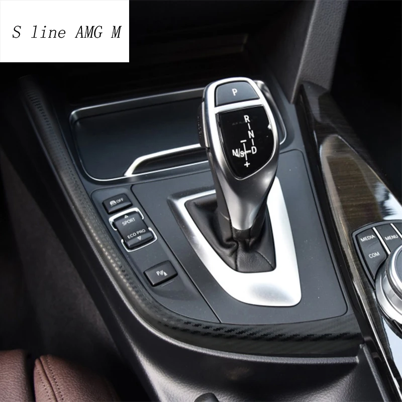 Для BMW 3 серии F30 F32 F34 gt аксессуары для интерьера из углеродного волокна Панель