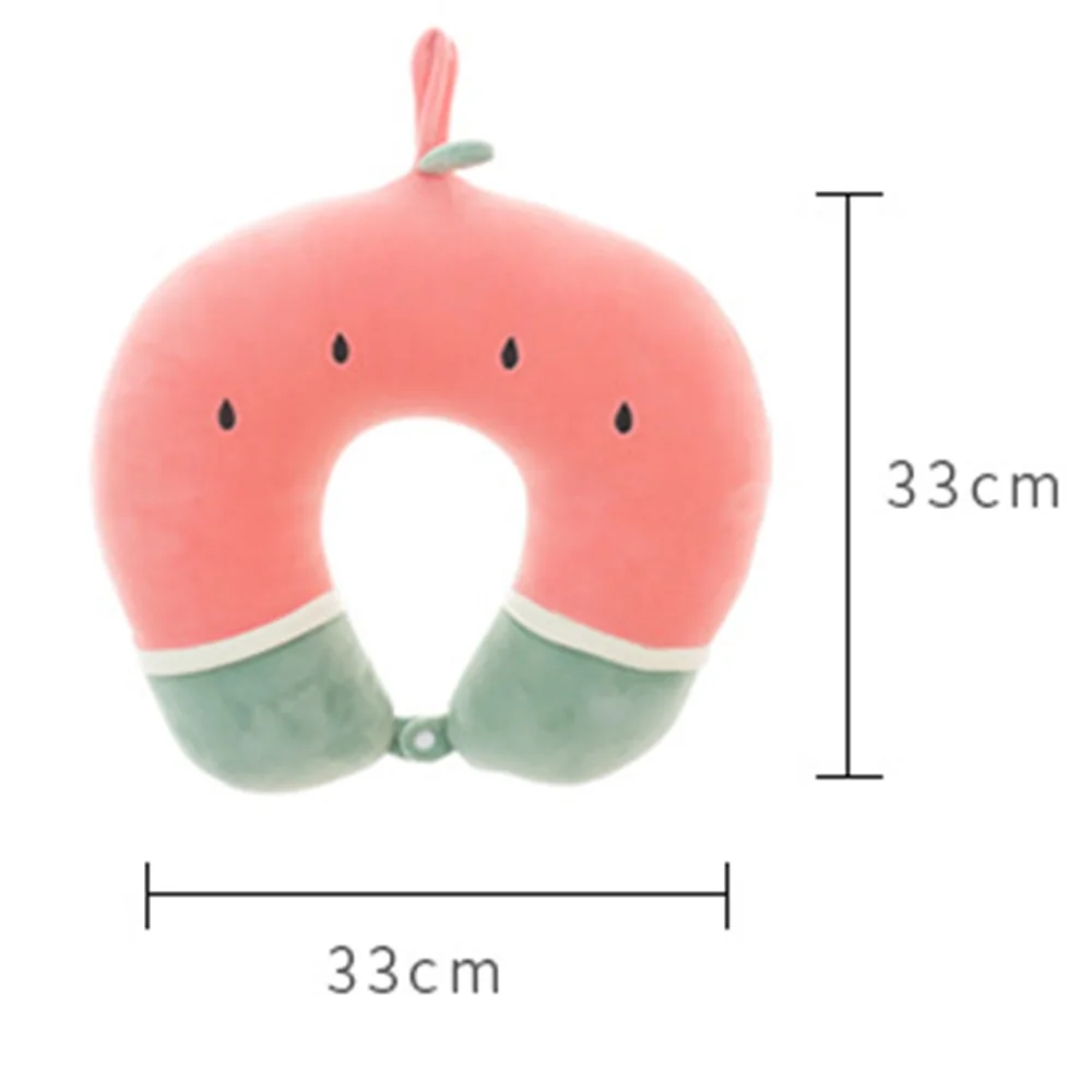 Фрукт арбуз ананас путешествия u образная подушка для шеи маска глаз комплект сна