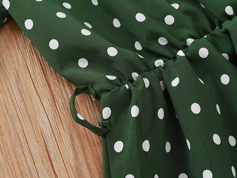 

Casual Bandage Elastic Waist Women Summer Polka Dot Print Sexy V Neck Short Sleeve Dress Ladies Harajuku Boho Party Robe SJ6337R