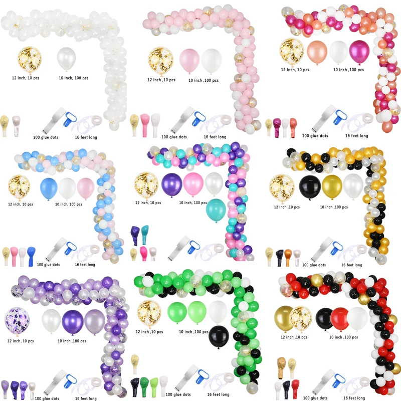 Аксессуары для воздушных шаров подставка трубка из латексной фольги с конфетти