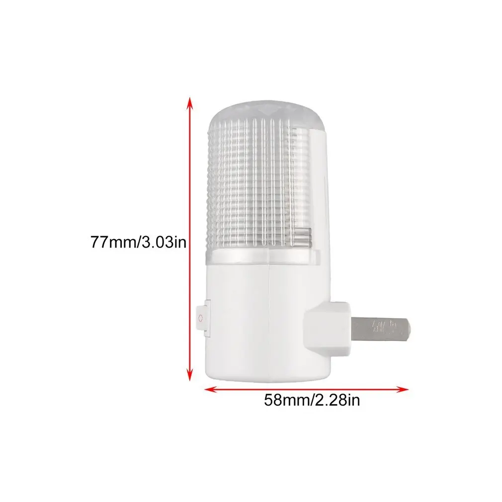 

Household Night Lamp Warm Light Wall Mounting Bedroom Night Light Lamp 1W 6 LED 110V With US Plug Energy Saving