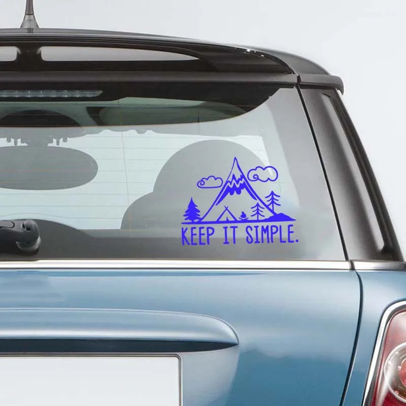 Простая Виниловая наклейка для ноутбука и автомобиля с изображением сосны гор