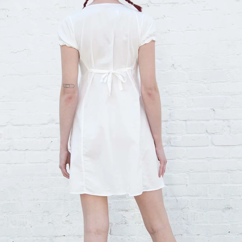 Платье-миди женское летнее из мягкого хлопка с высокой талией