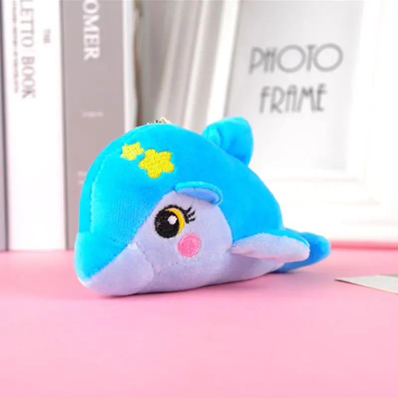 

Mini Dolphin Plush Doll Pendant Cute Marine Animal Stuffed Toy Key Chain Pendant