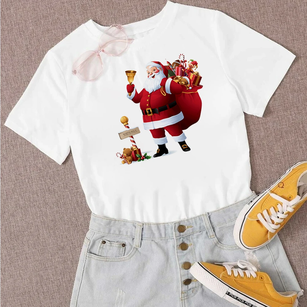 Рождественские подарки MUMOU новая футболка женская уличная одежда в стиле