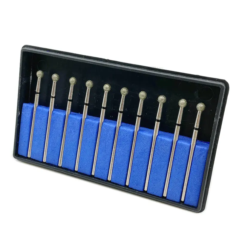 

10pcs Super Coarse Black Dental Diamond Burs Polisher Drill For Low Speed Straight Handpiece Nail Drill Milling Cutter