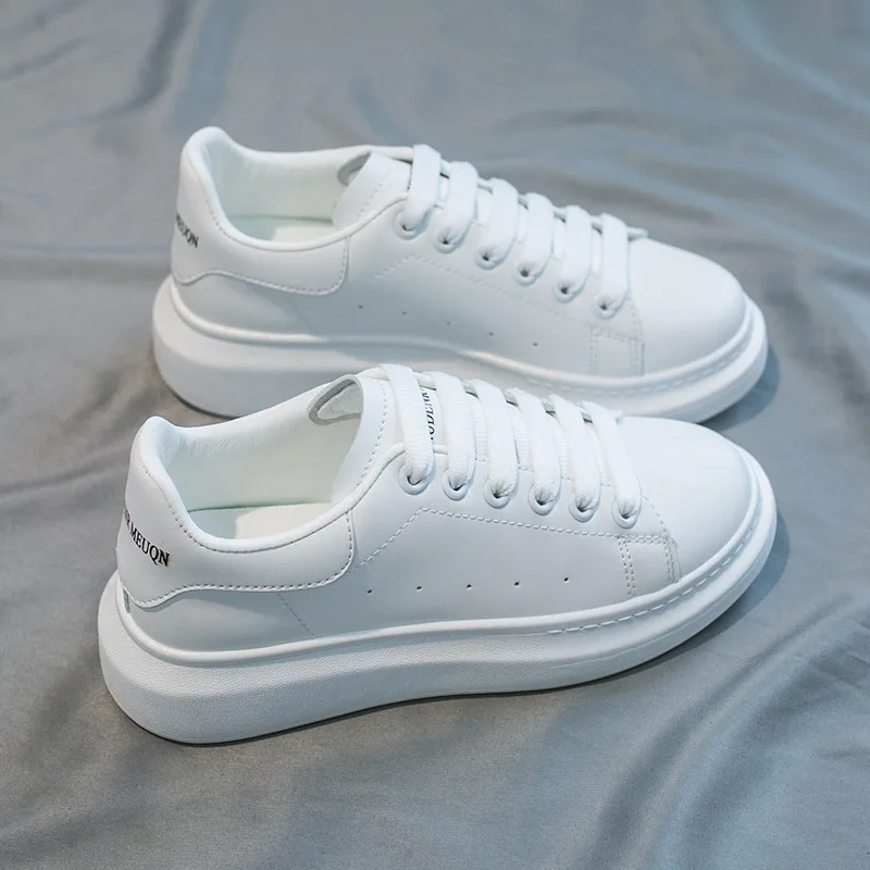 Marca de Luxo das Sapatilhas para Mulheres Primavera Sapatos Lisos Chunky Heel Plataforma Femininos Tênis 2021