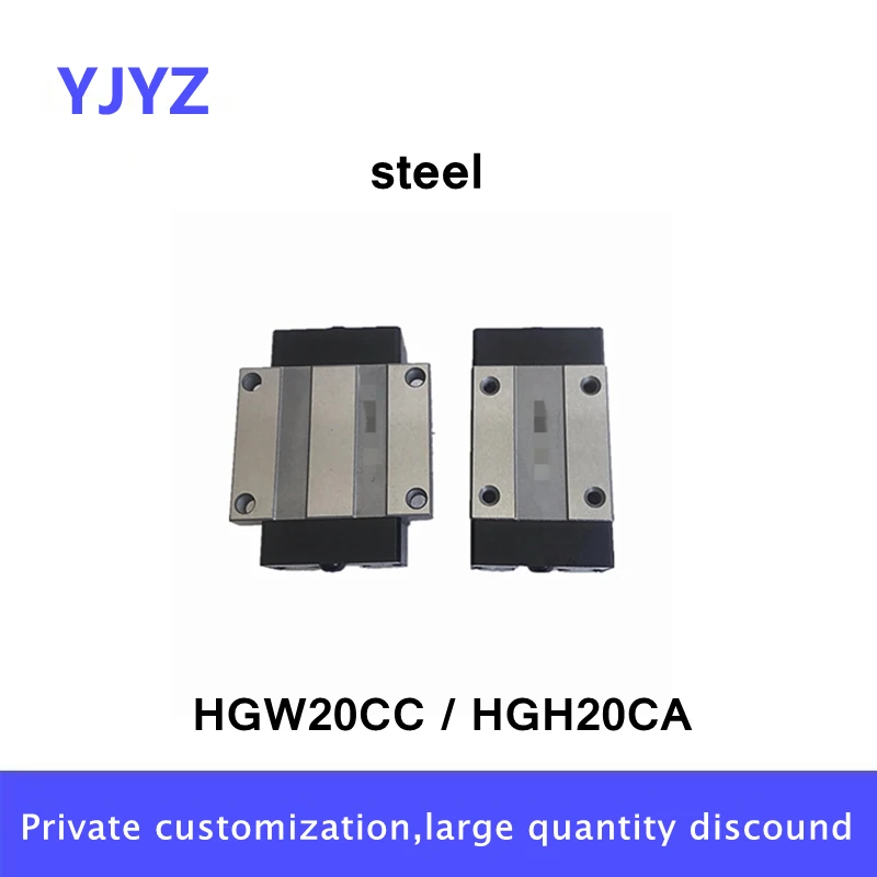 Линейный направляющий рельсовый блок HGH20CA/HGW20CC линейный привода HGR20 для ЧПУ
