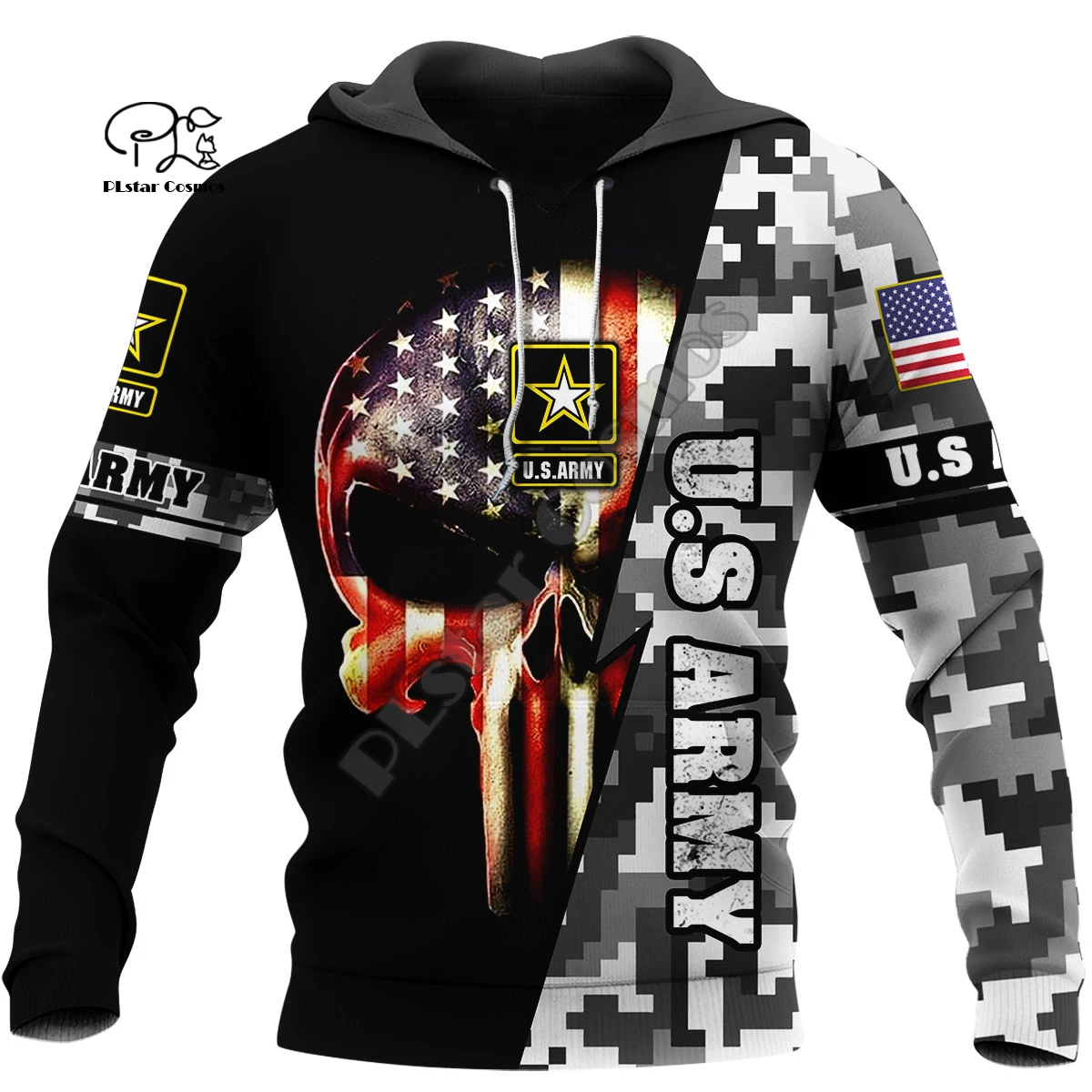 

PLstar Cosmos Marine Military Army Veteran Camo Suit Cosplay Soldier 3DPrint Men/Women Tracksuit Streetwear Pullover Hoodies D-2