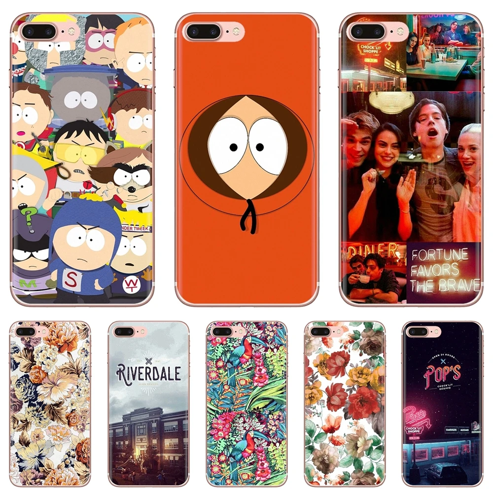 Чехол Drag-S-Riverdale-S-flower-South-Park для Samsung Galaxy S7 S8 S9 S10E S20 FE Note 10 20 Edge Lite Plus Ultra | Мобильные