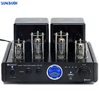 Sunbuck 2,0 каналов bluetooth HIFI трубчатый усилитель вакуумная трубка 5200 1943 комбинированный транзистор цифровой усилитель мощности