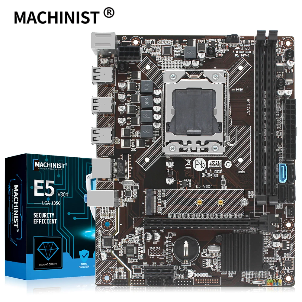 Preise X79 Motherboard LGA 1356 Set Kit Gamer Pc Mit Intel Xeon E5 2420 V2 Prozessor DDR3 8GB(2*4GB) ECC Speicher RAM M.2 NVME E5 307