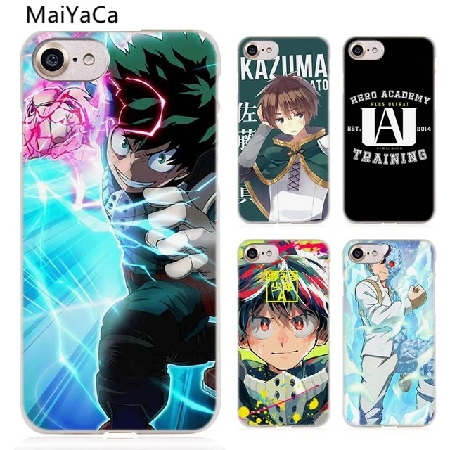 Чехол для телефона MaiYaCa My Hero academic аниме s iPhone 4S SE 5C 5S 6S 7 8 Plus X 11 Pro кристально чистый