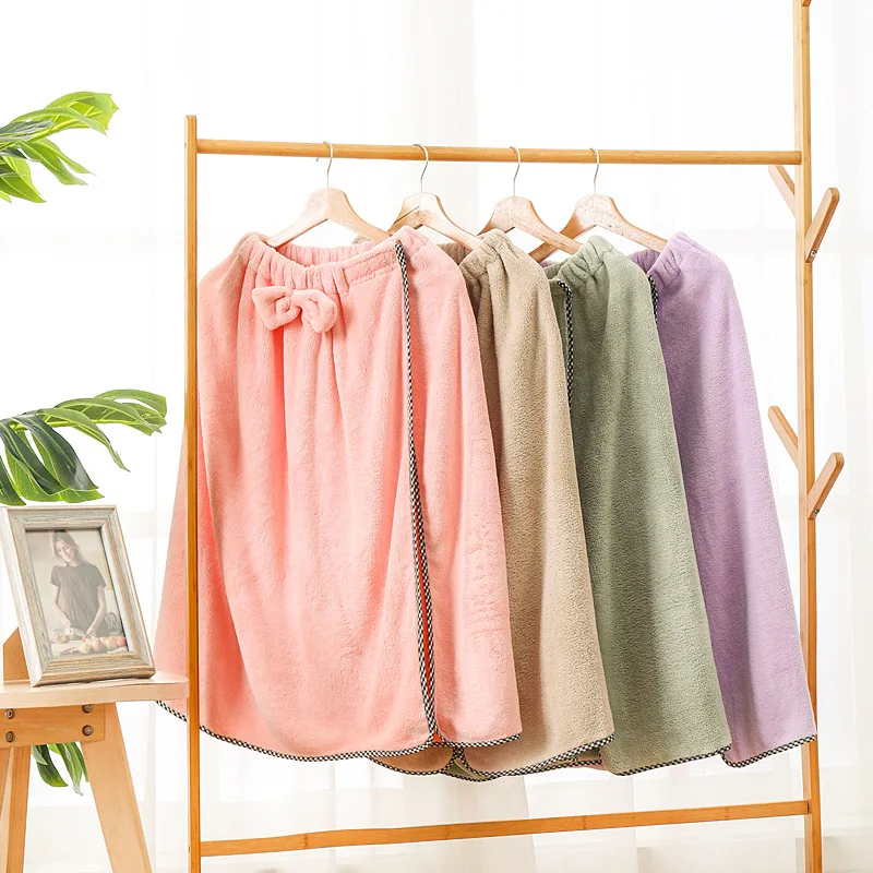 Банная юбка из кораллового флиса для взрослых мягкое банное полотенце